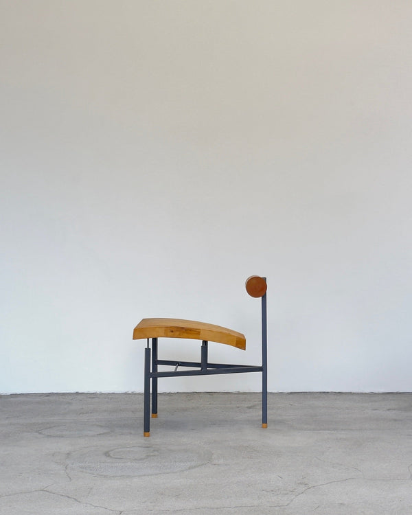 Brutalist Wooden Lounge Chair
