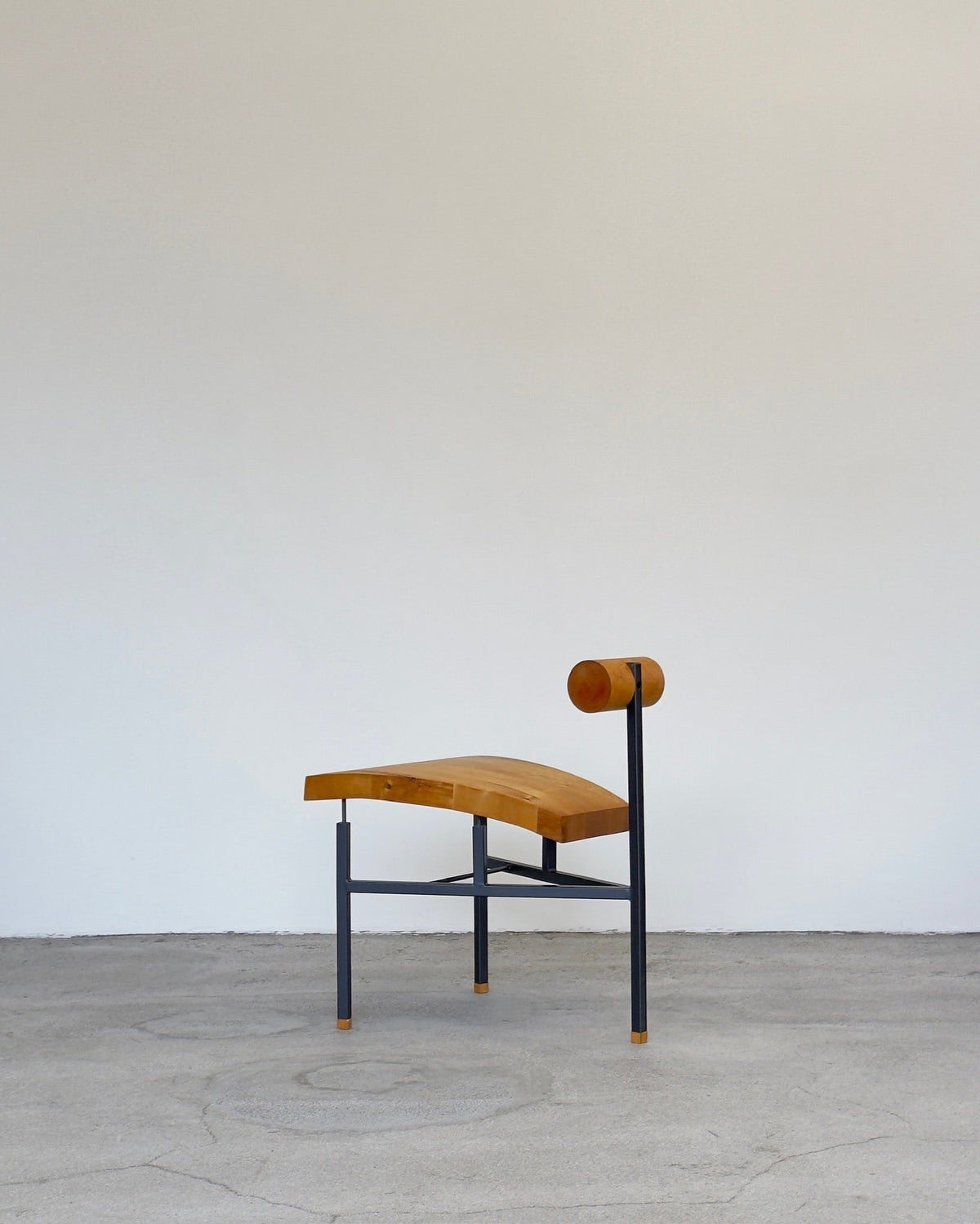 Brutalist Wooden Lounge Chair
