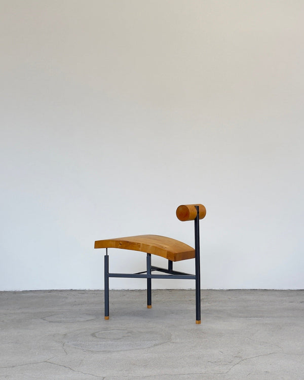 Brutalist Wooden Lounge Chair