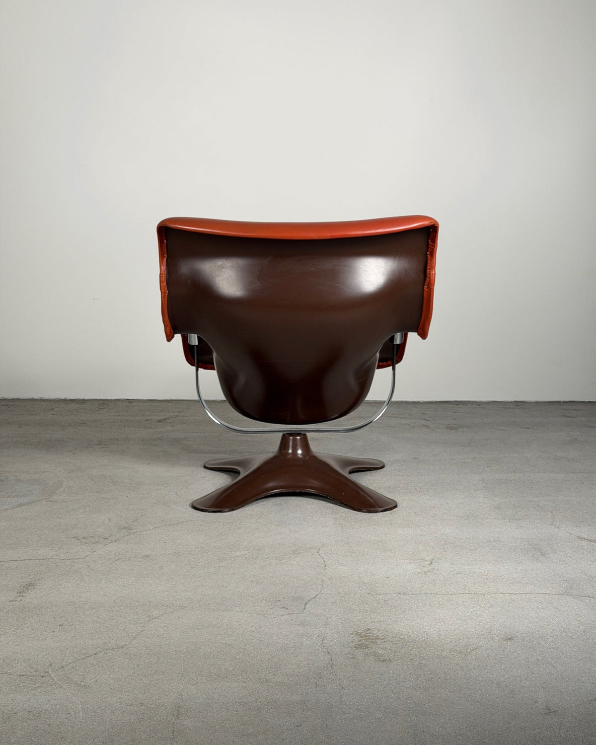 1970s Terracotta Karuselli Lounge Chair by Yrjö Kukkapuro