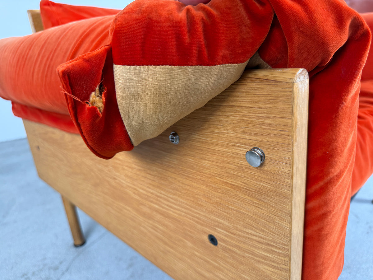 Red 'Ateljee' Armchair by Yrjö Kukkapuro for Haimi, Finland 1990s