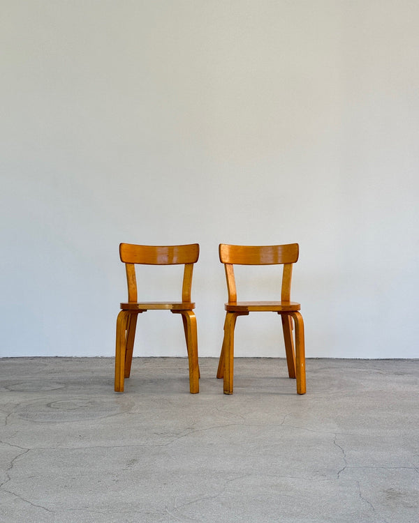 1950s Artek 69 Chair By Alvar Aalto