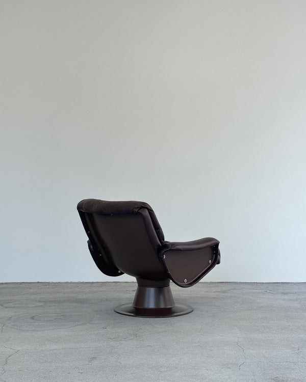 Brown Saturnus Lounge Chair by Yrjö Kukkapuro