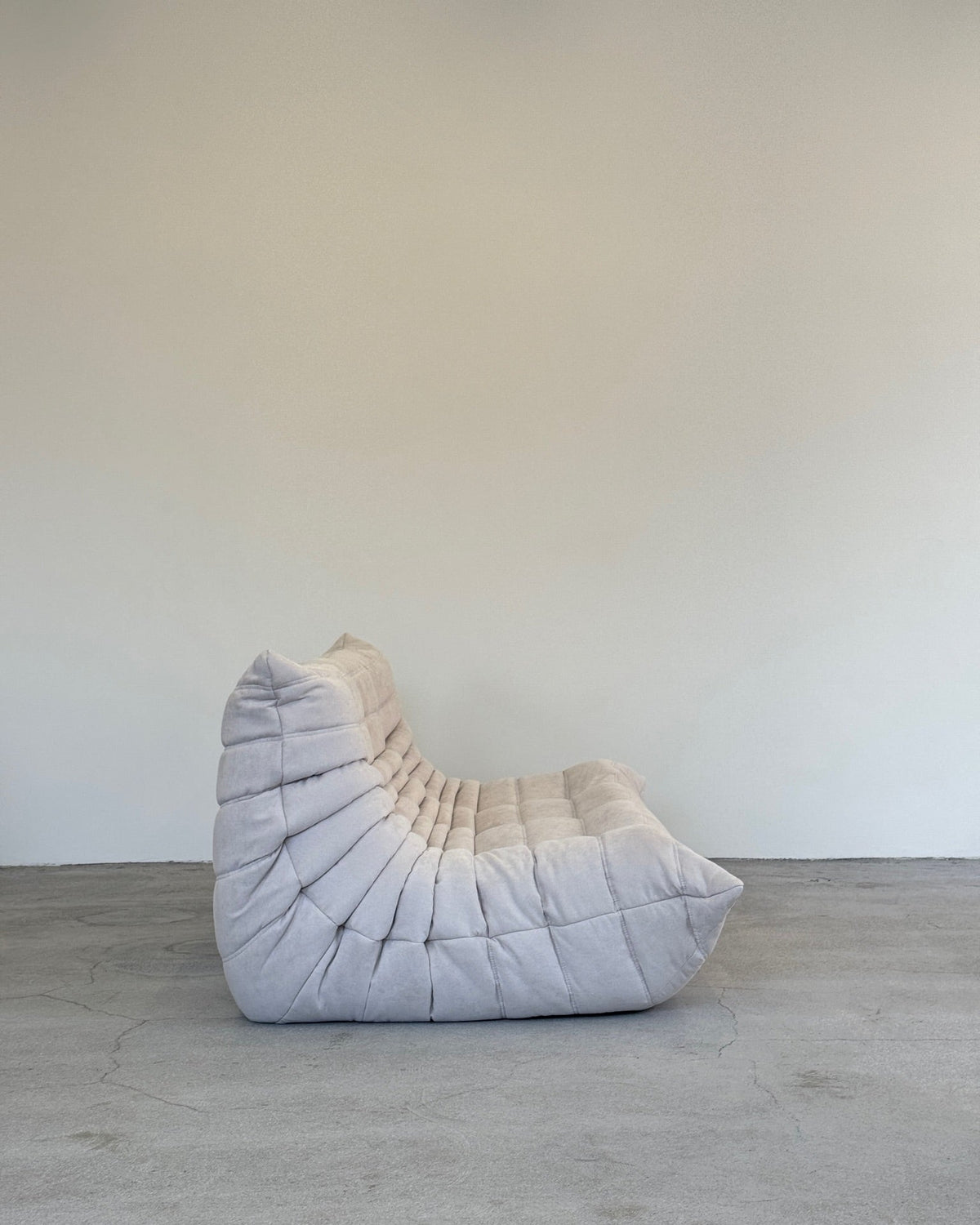 Grey Alcantara 3-Seater Togo by Michel Ducaroy for Ligne Roset