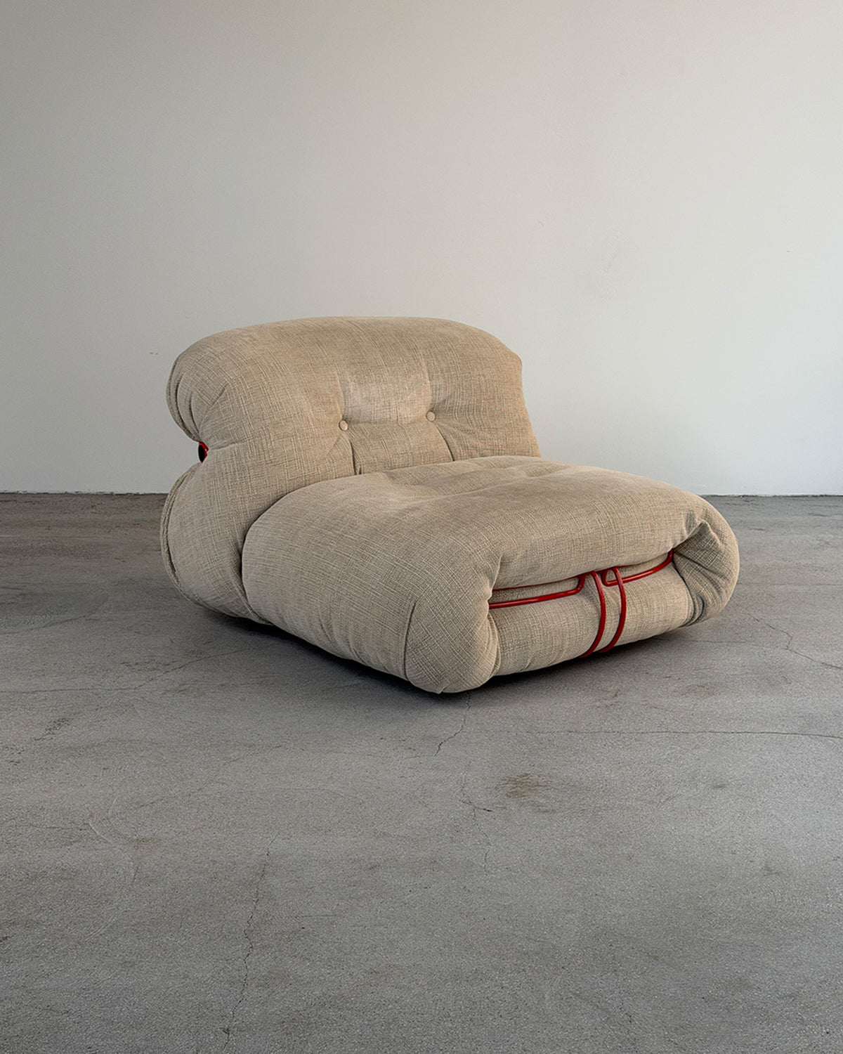 Beige Soriana Lounge Chair by Afra & Tobia Scarpa for Cassina