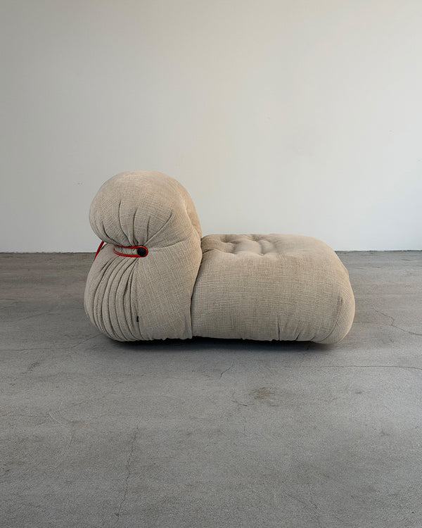 Beige Soriana Lounge Chair by Afra & Tobia Scarpa for Cassina
