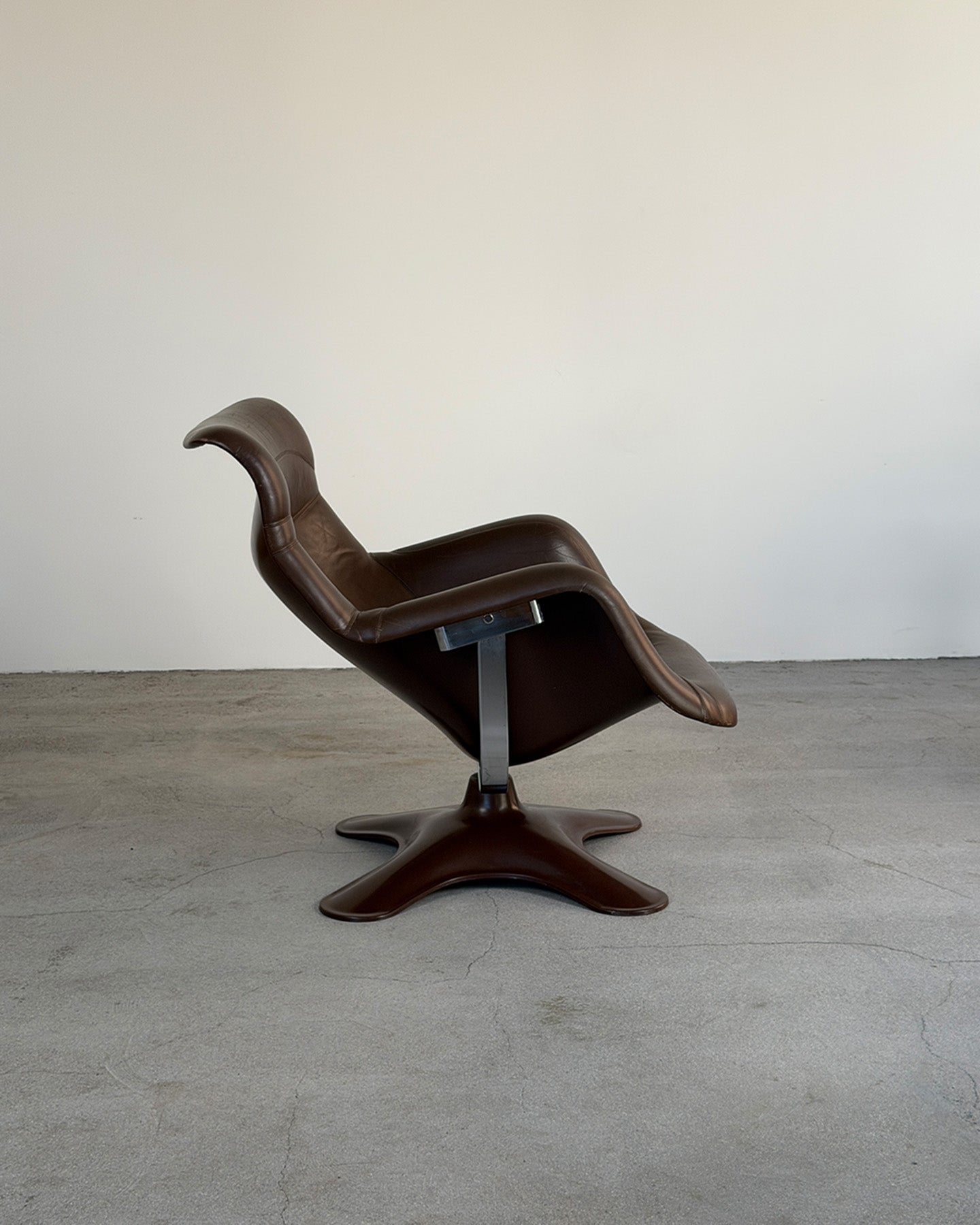 Brown Karuselli Lounge Chair by Yrjö Kukkapuro for Haimi, 1970s