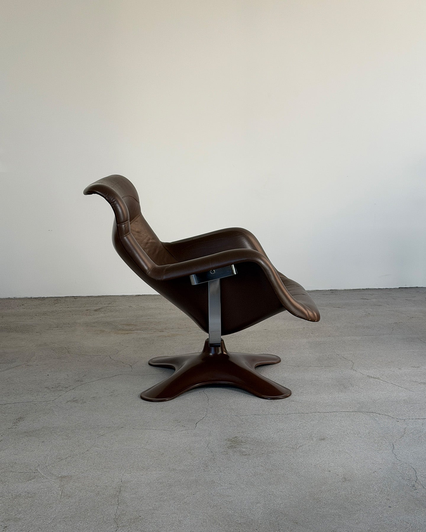 Brown Karuselli Lounge Chair by Yrjö Kukkapuro for Haimi