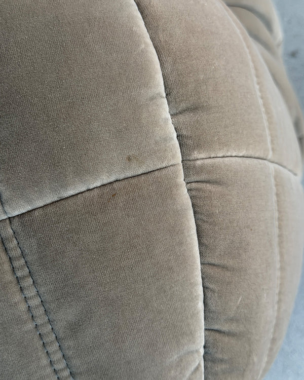 Gray Cotton Velvet Togo Corner Seat by Michel Ducaroy for Ligne Roset