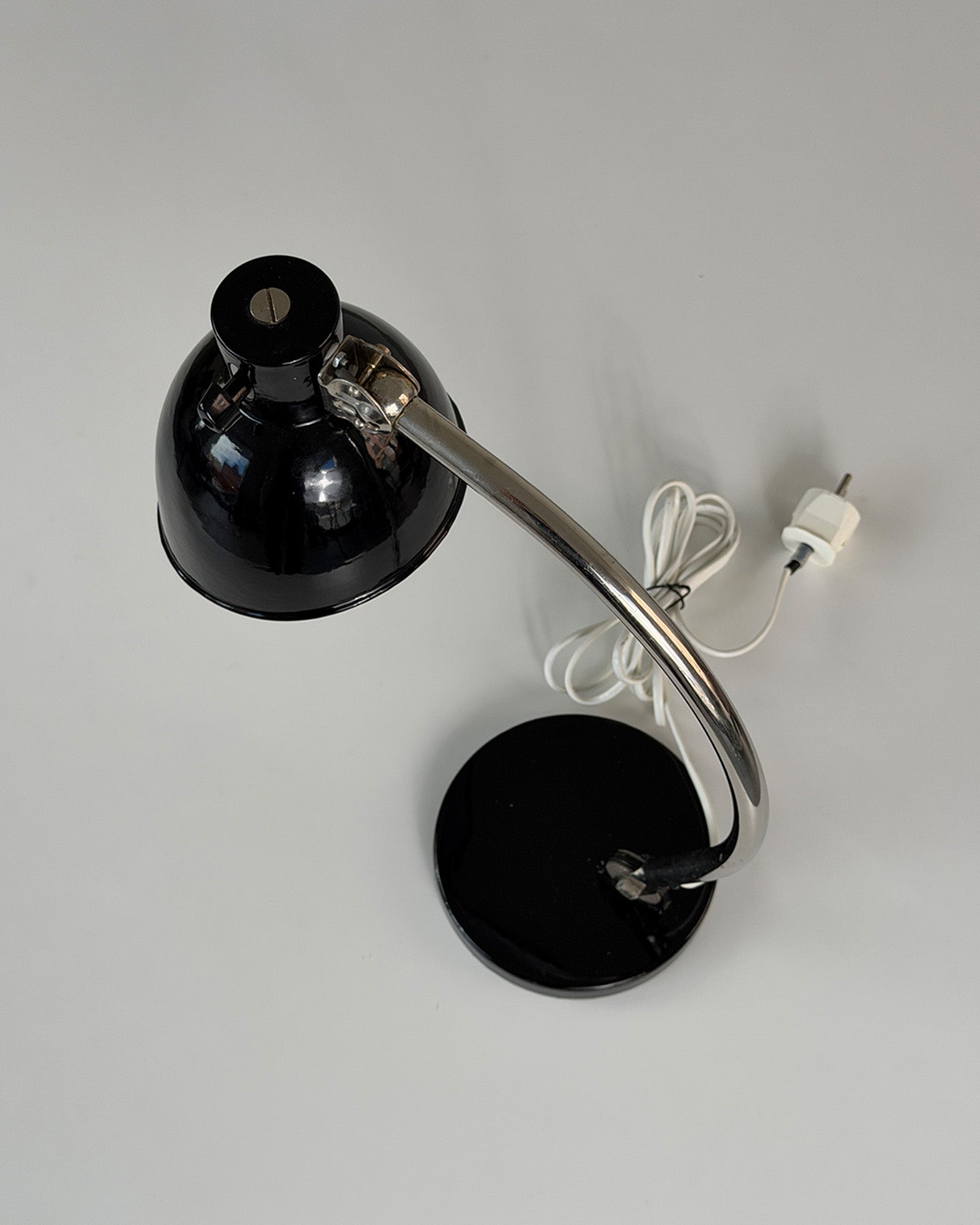 Black Model 5305 Desk Lamp by Paavo Tynell for Taito Oy