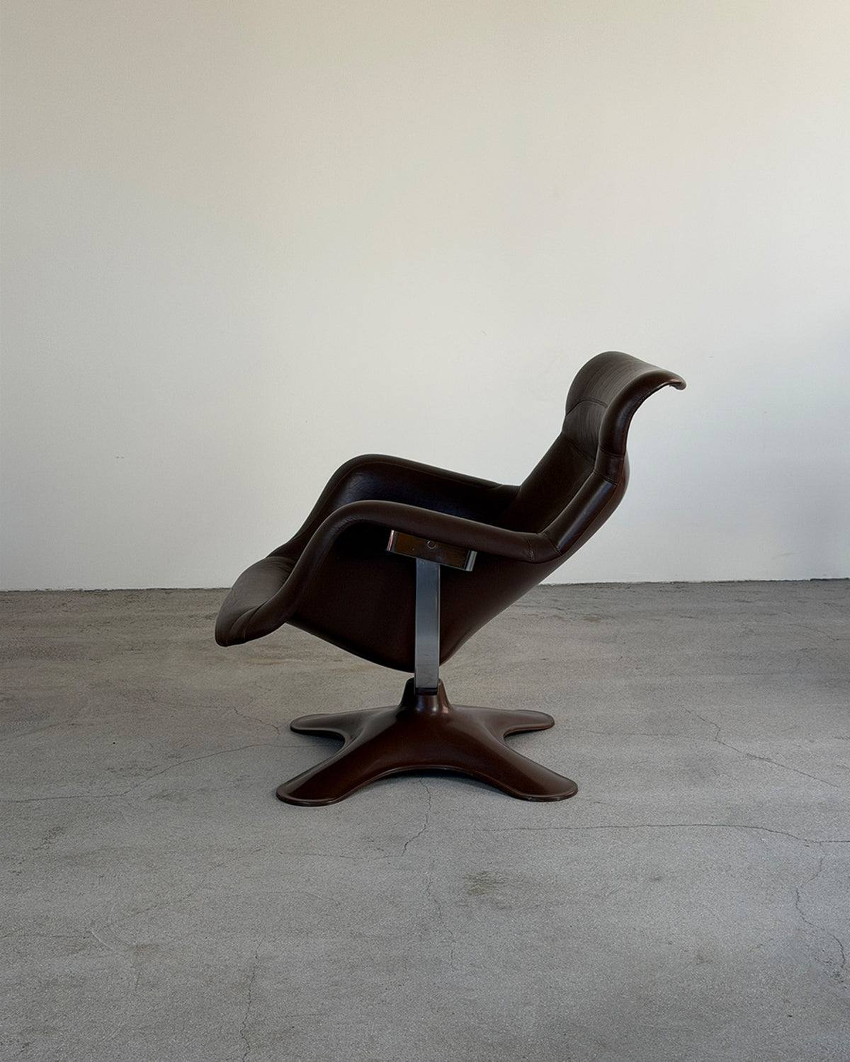 Brown Karuselli Lounge Chair by Yrjö Kukkapuro for Haimi, 1970s
