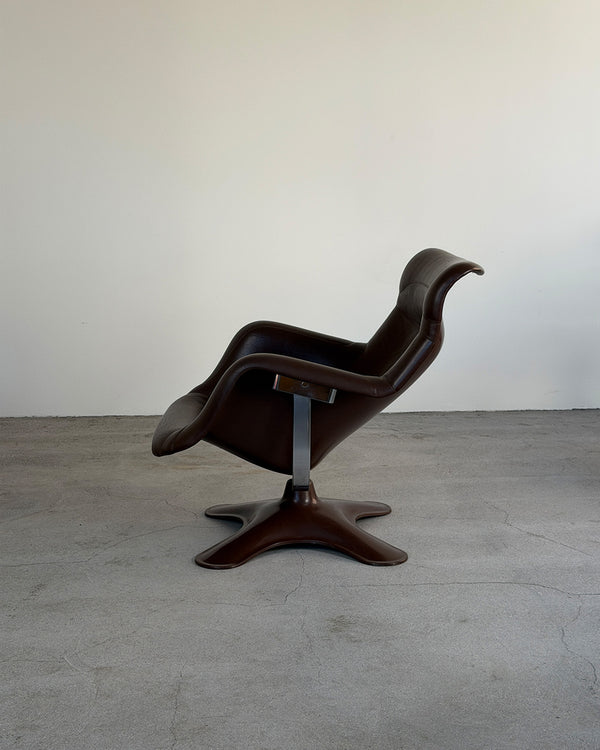 Brown Karuselli Lounge Chair by Yrjö Kukkapuro for Haimi, 1970s