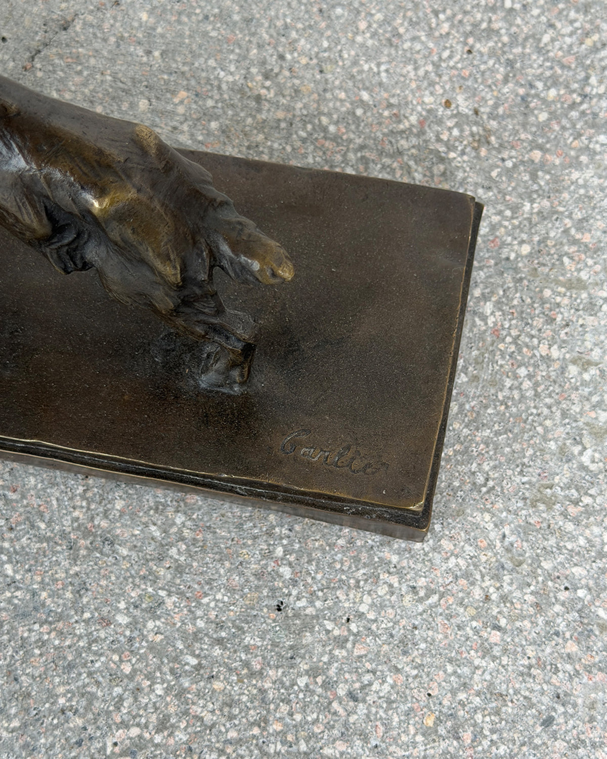 Vintage Bronze Bookends by Émile Joseph Carlier