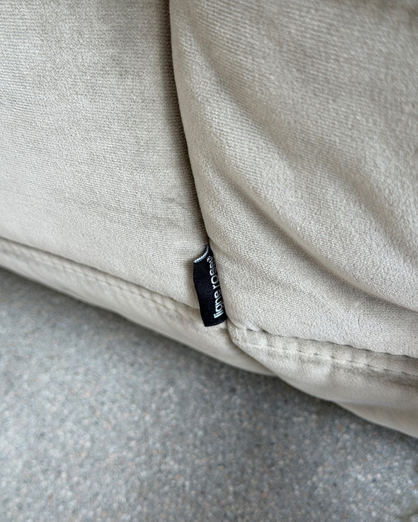 Gray Cotton Velvet Togo Corner Seat by Michel Ducaroy for Ligne Roset
