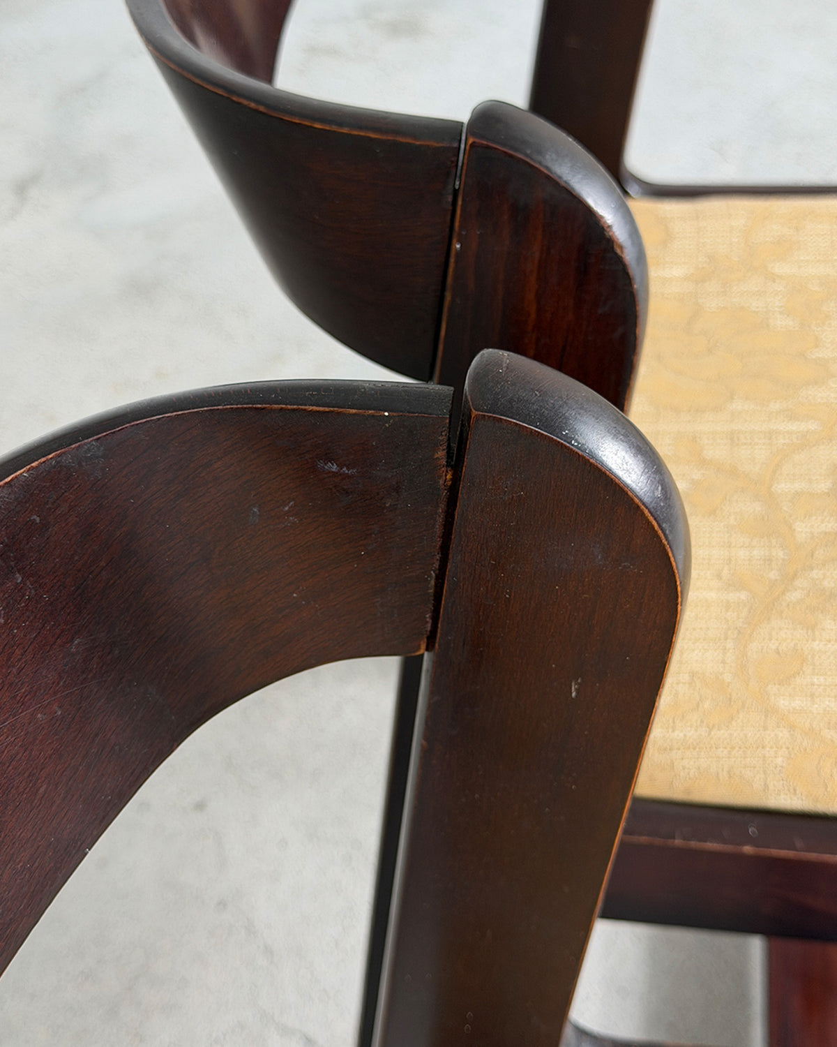 Mario Sabot Wooden Dining Chairs by Willy Rizzo