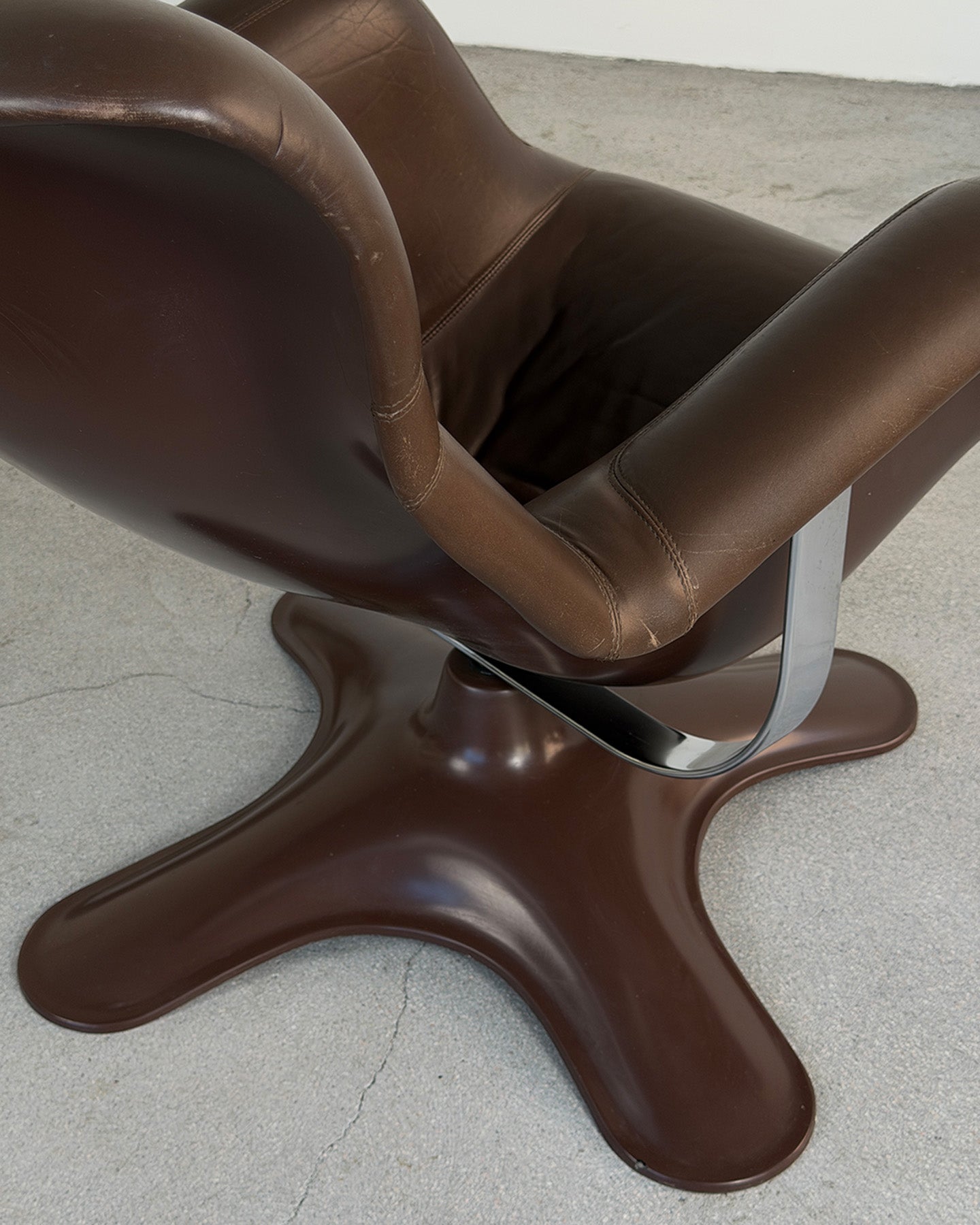 Brown Karuselli Lounge Chair by Yrjö Kukkapuro for Haimi, 1970s