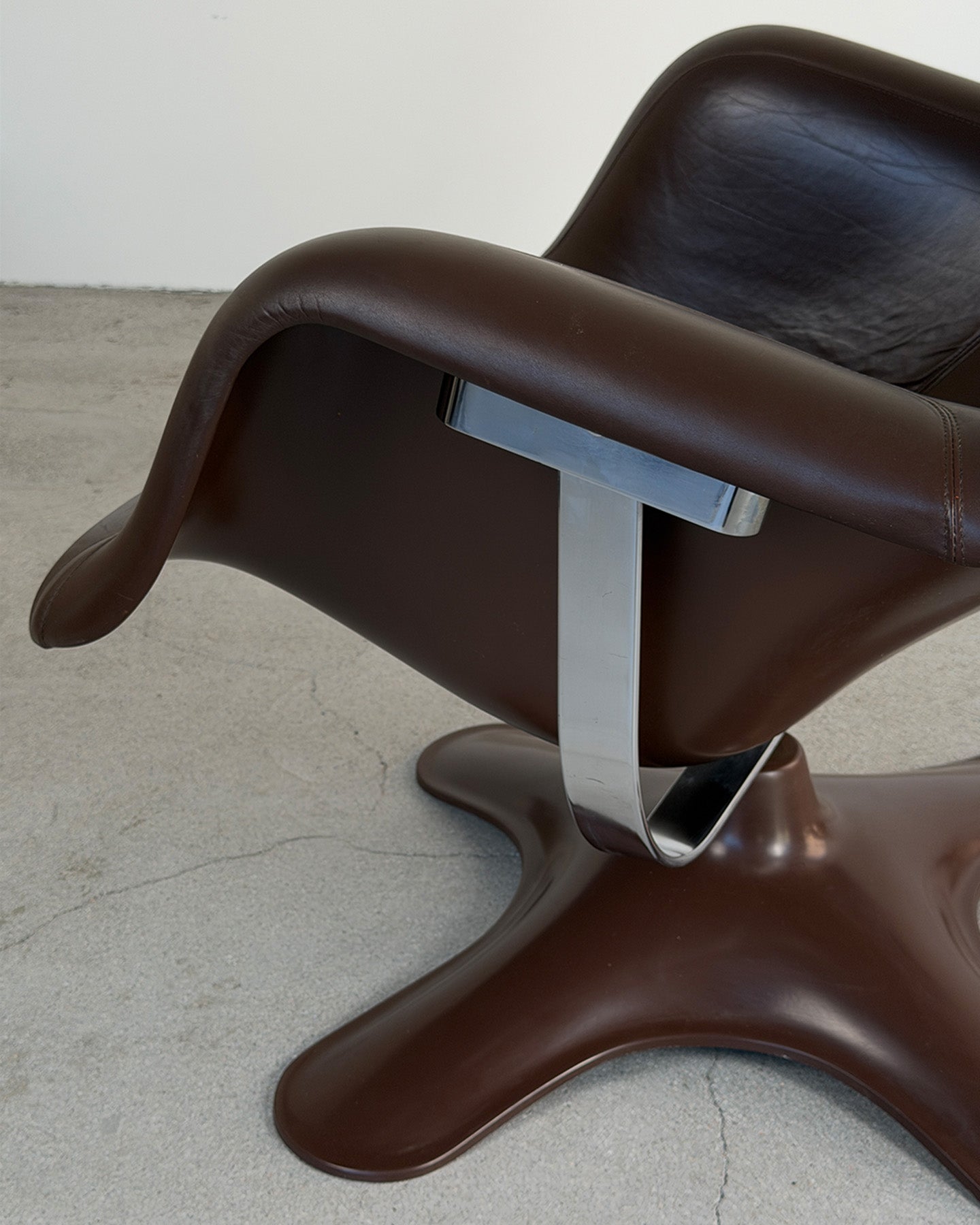 Brown Karuselli Lounge Chair by Yrjö Kukkapuro for Haimi, 1970s