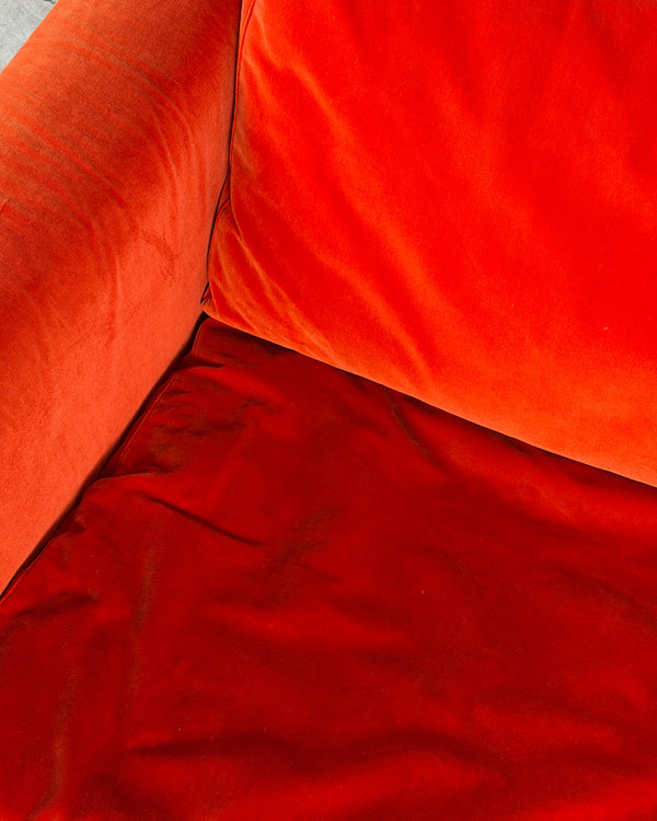 Red 'Ateljee' Armchair by Yrjö Kukkapuro for Haimi, Finland 1990s