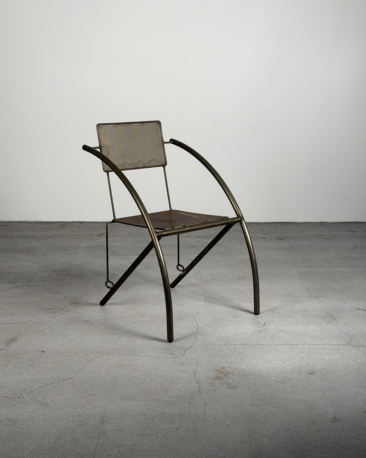 1980s Kare Design Industrial Metal Chair