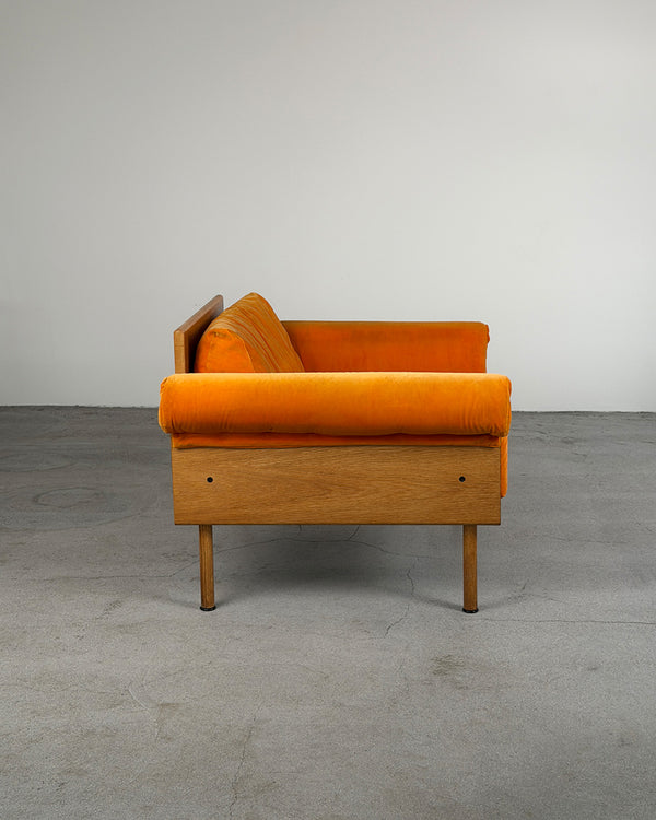 Orange 'Ateljee' Armchair by Yrjö Kukkapuro for Haimi, Finland 1990s