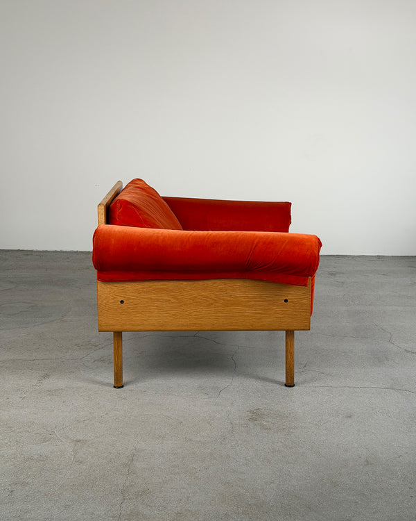 Red 'Ateljee' Armchair by Yrjö Kukkapuro for Haimi, Finland 1990s