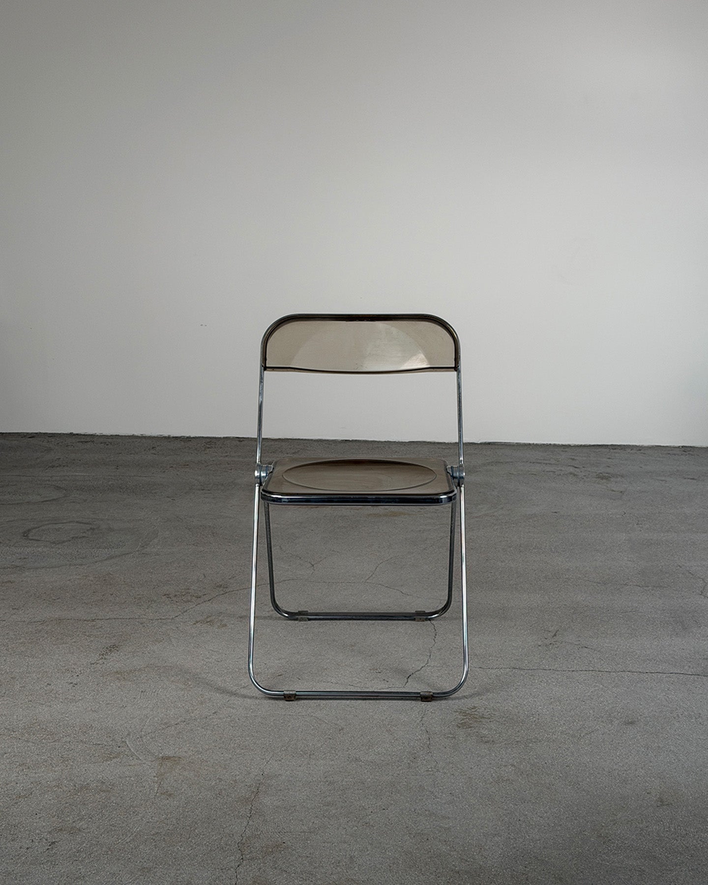 Smoky 'Plia' Folding Chair By Giancarlo Piretti for Anonima Castelli