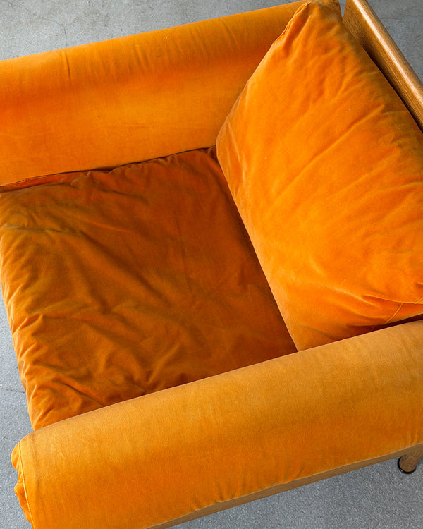Orange 'Ateljee' Armchair by Yrjö Kukkapuro for Haimi, Finland 1990s