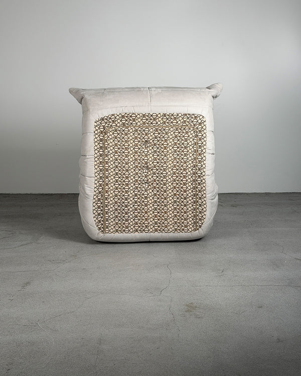 Grey Alcantara Togo Armchair by Michel Ducaroy for Ligne Roset