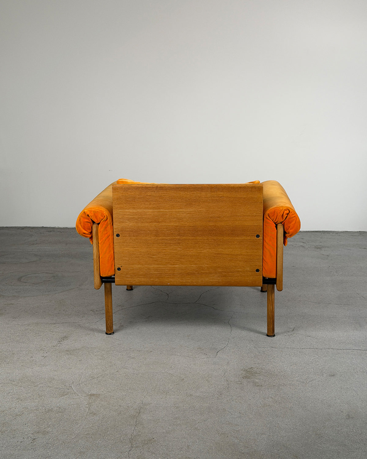 Orange 'Ateljee' Armchair by Yrjö Kukkapuro for Haimi, Finland 1990s