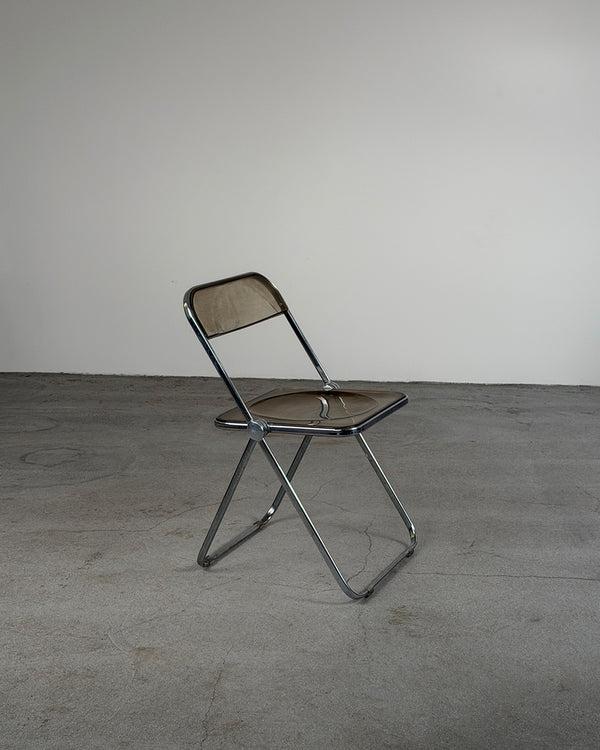 Smoky 'Plia' Folding Chair By Giancarlo Piretti for Anonima Castelli
