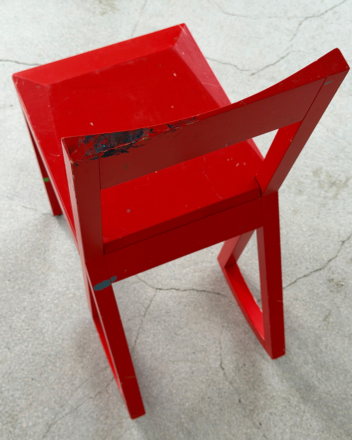 Red 'Tilt 070' Children's Chair by Peter Andersson
