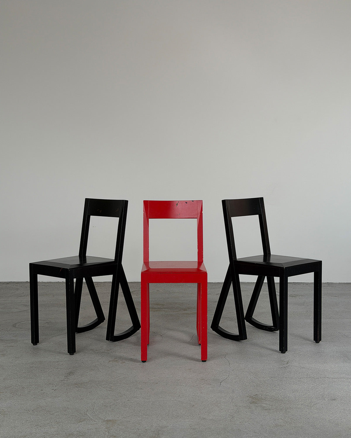 Red 'Tilt 070' Children's Chair by Peter Andersson