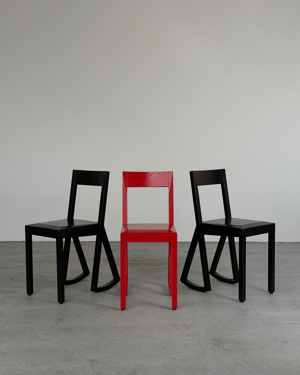 Red 'Tilt 070' Children's Chair by Peter Andersson