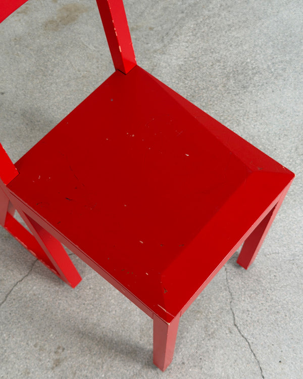 Red 'Tilt 070' Children's Chair by Peter Andersson