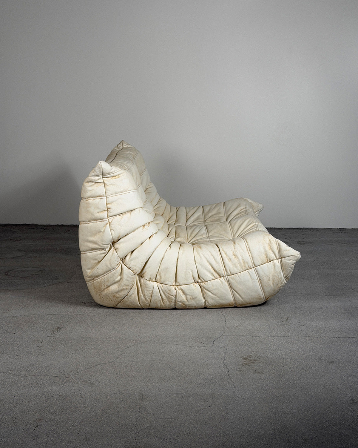 Dyed Leather 2-Seater Togo Sofa by Michel Ducaroy for Ligne Roset