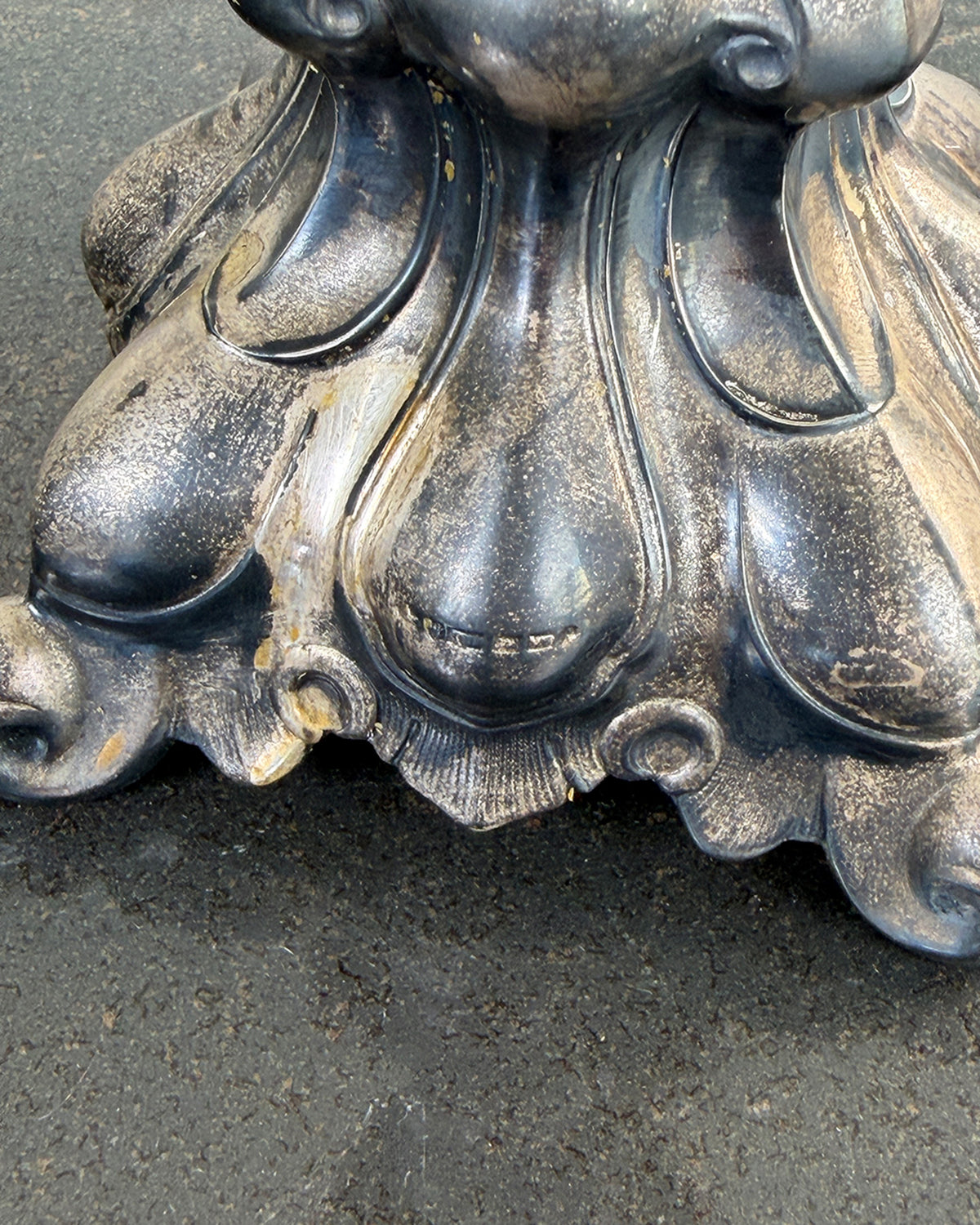 1950s Baroque 813 Silver Candle Holder