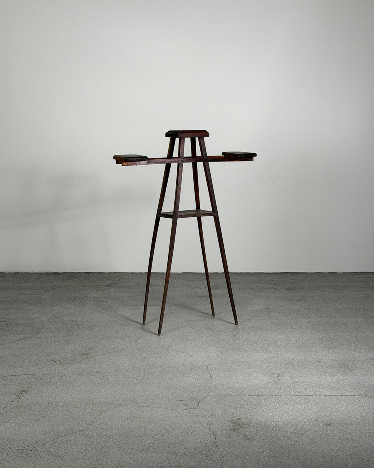 Brutalist 1940s Flower Stand Side Table