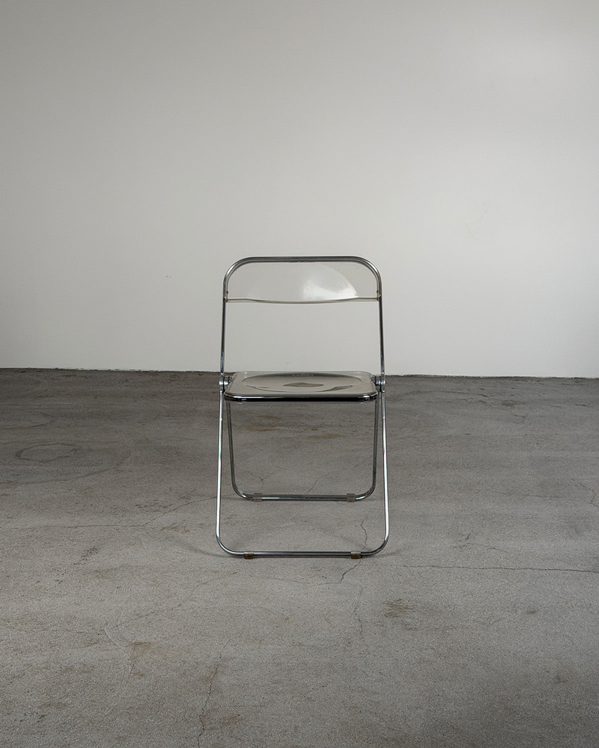 Transparent 'Plia' Folding Chair By Giancarlo Piretti for Anonima Castelli