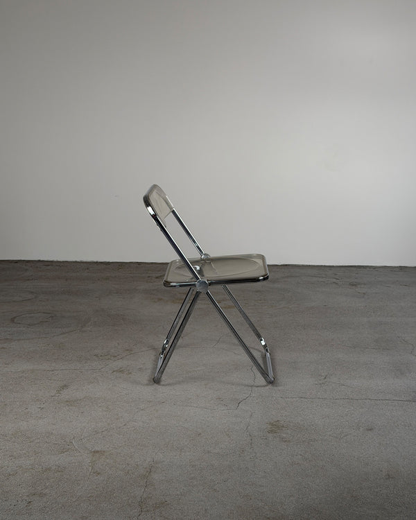 Transparent 'Plia' Folding Chair By Giancarlo Piretti for Anonima Castelli