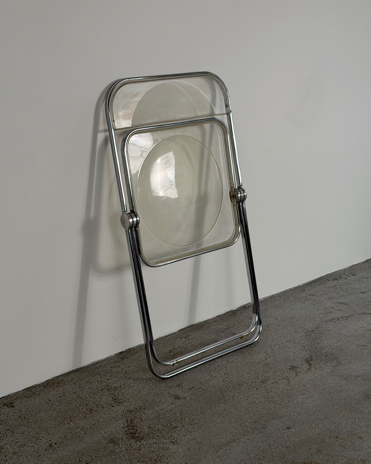 Transparent 'Plia' Folding Chair By Giancarlo Piretti for Anonima Castelli
