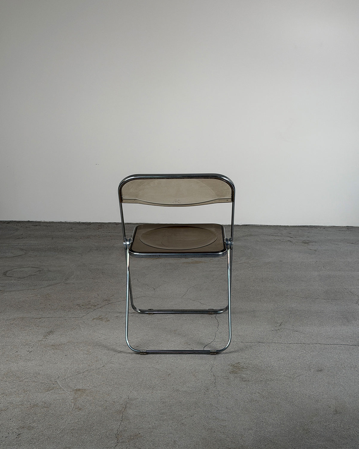 Smoky 'Plia' Folding Chair By Giancarlo Piretti for Anonima Castelli